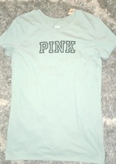 Vs pink everyday crew tee brand new size small seasalt green logo