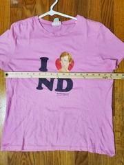Vintage Napolean Dynamite I Love ND Mighty Fine Brand T Shirt Pink Youth Size XL