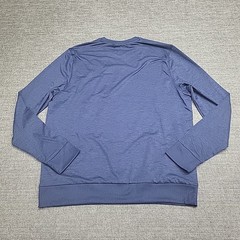 Members Mark Mens Pullover Medium Size Blue Long Sleeves Top with Zip Pocket
