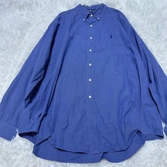Ralph Lauren BLAKE XXL Blue Check Button-Down Shirt For 14Y+ Japan