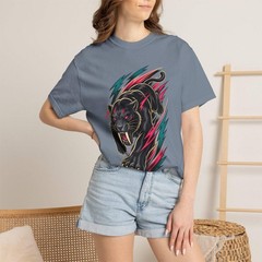 Retro Sport Saber Panther T-Shirt Graphic