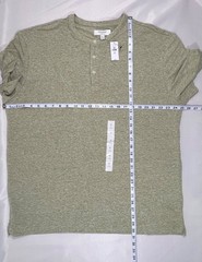 Banana Republic Men’s Linen-Blend Henley T-Shirt – Size XL Tall – NWT