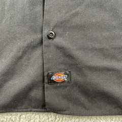 Dickies Custom Rod’s Auto Shop Work Shirt Button Up Embroidered Black XL Blend