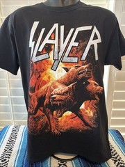 2017 Official Slayer North America Tour Metal Rock Band Shirt Size Medium New