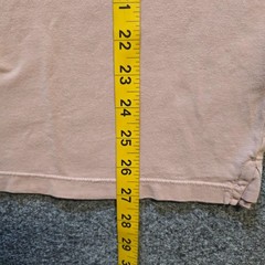 Vince Shirt Men Size Medium Tan Pink Short Sleeve Crew Neck Heavy Capsule Casual