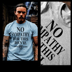 Gangster T-shirt, Mobster Hustle Dope Urban Hip Hop Thug Devil Mafia Quote tee