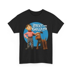Davey And Goliath T Shirt – 60’s TV Animation Classic Retro Tee – New