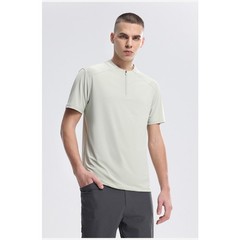 New Half Zip Short Sleeve Men’s High Stretch Quick Dry Running Fitness Shirt