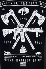 Howitzer Style Men’s T-Shirt Viking Warrior Military Grunt MFG