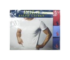 Polo Ralph Lauren Red-Light Blue-Blue Classic Fit Crew-Neck Shirt 3 Pack (XL)