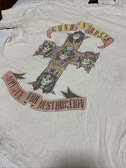 Guns N Roses White Small T-shirt