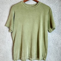Machus Private Label Modern boxy fit Vintage Wash T Shirt Matcha Size S/M Pdx