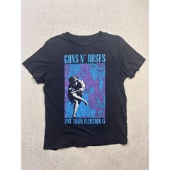 Guns N Roses Use Your Illusion II Tour 1991 Graphic T-Shirt Black Mens Medium