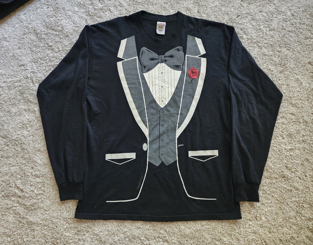 vintage Tuxedo long sleeve T shirt