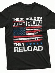 American Flag Printed T-Shirt – Comfortable Casual Breathable Top T-Shirt 220g