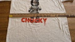 Chucky Childs Play Doll Mens Medium White T-Shirt Universal City Studios