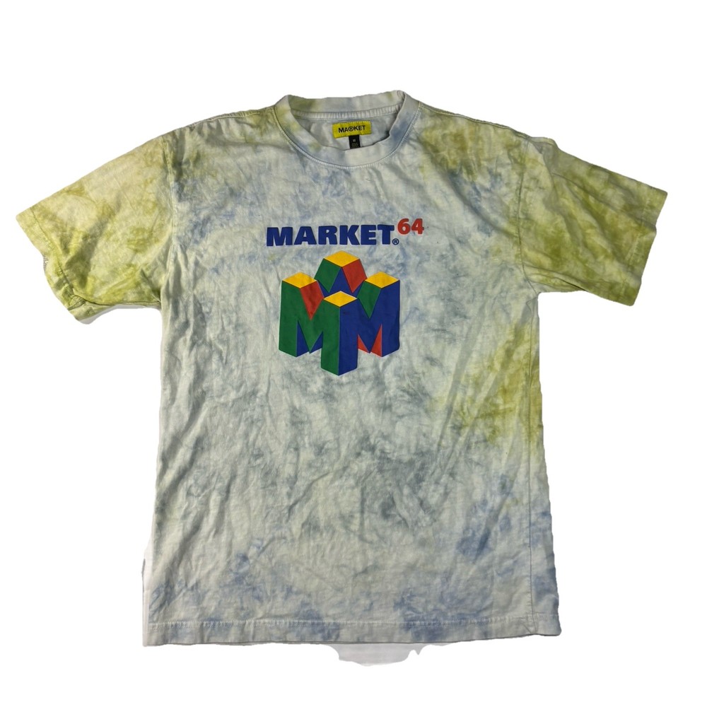 Chinatown Market 64 Nintendo Gamer Streetwear T Shirt Men’s Size Medium Tie Dye