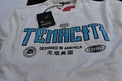 Tenaciti Studio RR Rock & Roll Tee Short Sleeve Graphic T-Shirt White Mens M