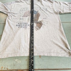 United States Navy U.S. Navy Gray Short Sleeve Tee Bayside Sz Medium Made in USA