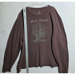 Vintage 2005 Anthill Rockware Pink Floyd Millennium Brown Thermal Shirt Mens XXL