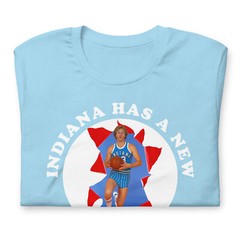 Indiana Has A New State Larry Bird College Tee Shirt Unisex t-shirt