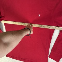 Polo Ralph Lauren Thermal Shirt Mens XL Red Waffle Knit Long Sleeve White Pony