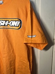 Fish On T Shirt XL Bright Orange Hooked Since ‘72