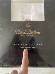 Brooks Brothers Athletic Supima Cotton Sleeveless T Shirts 2 Pack Med Ribbed