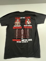 Alstyle Shirt Mens Large Black Mayweather Pacquiao 2015 Fight Graphic Tee Boxing