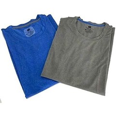 XXL – Hanes Men’s X-Temp Performance Cool Crew T-Shirts, 2 Pack Grey/Royal