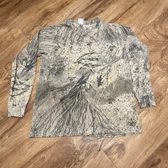 Vintage Mossy Oak Tshirt Men Size Large Hunting 3D Brush Camouflage Hunt Pocket
