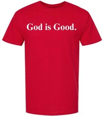 God Is Good Printed T Shirt Inspirational Faith Religious Slogan 100% Cotton Tee