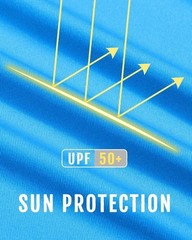Men’s UPF 50+ Sun Protection Hoodie Lightweight Long Sleeve Fishing Hiking Shirt