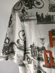 Harley Davidson T-Shirt Old Fashion Motorcycles Print Mens Large HD Harley Shirt