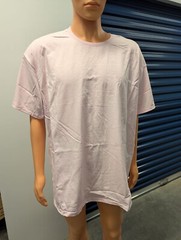 Hanes Authentic-T Men’s T-Shirt 2XL Light Pink 100% Cotton Casual Crew Neck