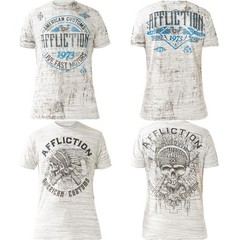 Men’s Affliction AC Garage Horsepower Reversible Y2K Graphic Tee T-Shirt XL