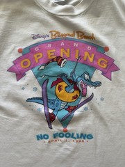 Vintage 90s Disney Blizzard Beach Grand Opening No Fooling Size XL White T-shirt
