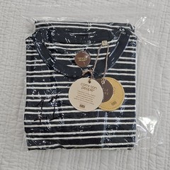 Common People T-Shirt Men’s L Navy Striped NWT Short Sleeve NEW Super Soft Crew