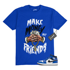1 Mid Game Royal Blue White Black 2024 T Shirt to Match M2