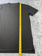 CUTS Clothing Split-Hem Crewneck T-Shirt Mens Medium Black Pyca Pro NWOT