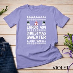 Error 404 Sweater Not Found Computer Christmas T-Shirt Unisex T-shirt