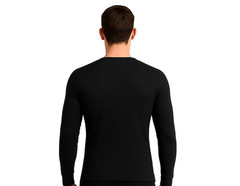 Men’s Thermal Top- Waffle Texture, Warm Long Sleeve Undershirt,size: small