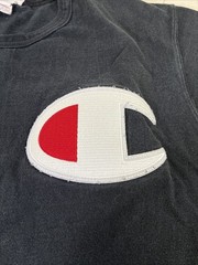 Vintage Champion Big Stitched Logo T-Shirt Heavyweight Medium