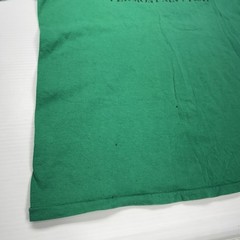 Vtg 90s Hanes Cycling Vermont Aint Flat Biking Joke Mens T-Shirt XL Green USA