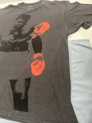 Muhammad Ali Gray T-shirt Sz XL