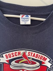 ST LOUIS CARDINALS MAJESTIC 2005 FINAL REGULAR SEASON GAME MLB T-SHIRT 2X
