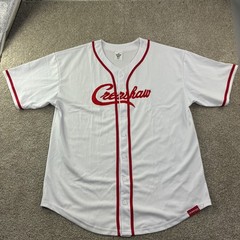 The Marathon Clothing Crenshaw Baseball Jersey Mens 2XL White Red Nipsey Hussle