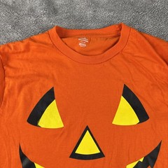 Way To Celebrate Halloween Pumpkin Shirt Men’s Size S 34-36 Orange