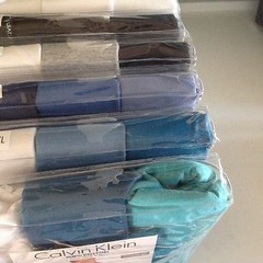 Calvin Klein Classic Crew or V Neck Tees S M L XL Blues Greens Gray Black White