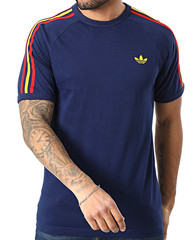 NEW MEN’S ADIDAS ORIGINALS 3-STRIPES CALIFORNIA TEE SHIRT ~SIZE 2XL #KC86